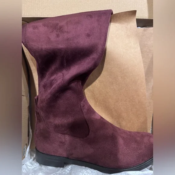 Reaction Kenneth Cole Burgundy Over-the-Knee Boots - Picture 9 of 9